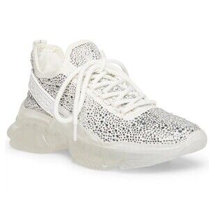 NWOB Steve Madden Maxima Rhinestone - Trim Trainer Sneaker Size 6.5